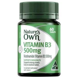 (PRE ORDER) Nature's Own Vitamin B3 500mg 60 Tablets shelf life 2yrs